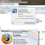 Screenshot: gesicherte Verbindung im FIREFOX Browser